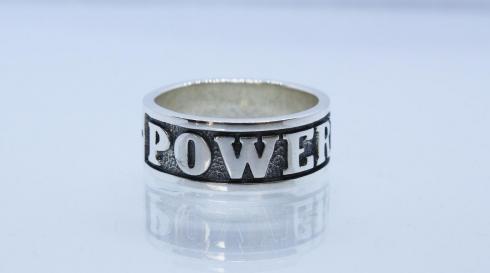 Серебряное кольцо "Powerlifting"